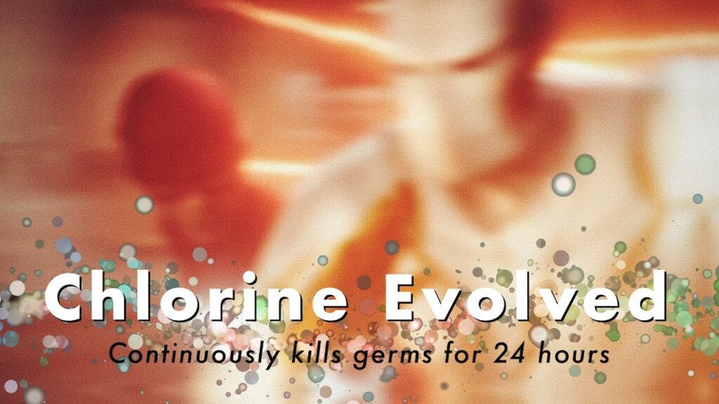 Chlorine evolved
