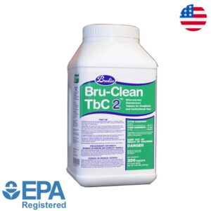Bru-Clean TbC 2 Effervescent Cleaner Disinfectant Tablets